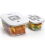 Laica VT33060 Pack 2 Recipientes Cristal al Vacío 0.5L y 1.5L